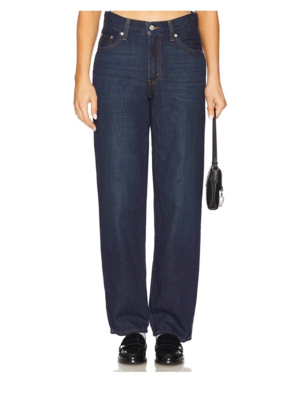 Levi's Baggy Dad Barrel Jeans size 30 blue dark denim